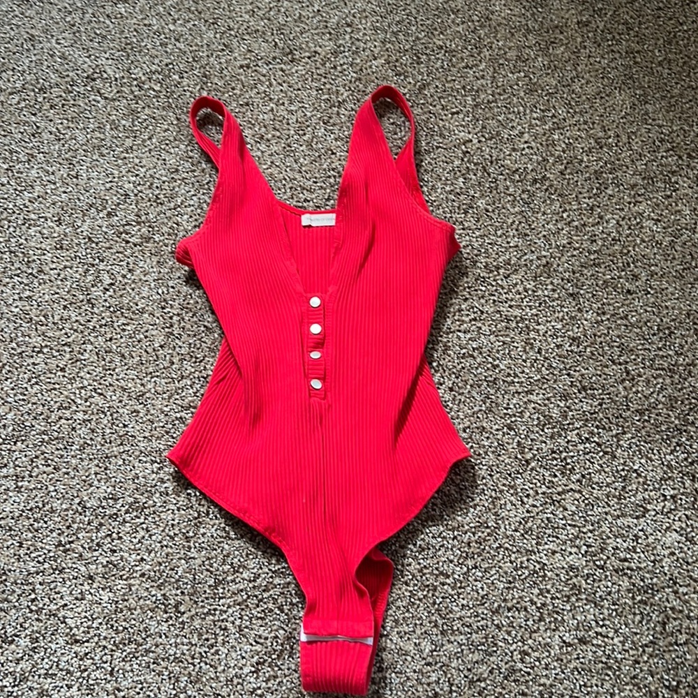 RED BODYSUIT